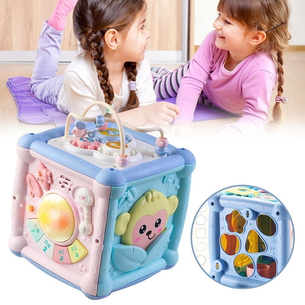 Clasificador De Juguetes, Bloques De Construcción En Forma De Hexaedro Y Juguete De Clasificación, Juguete Educativo Para Edades Tempranas Para Niñas Y Niños, Regalo De Cumpleaños Methold FN007401-02