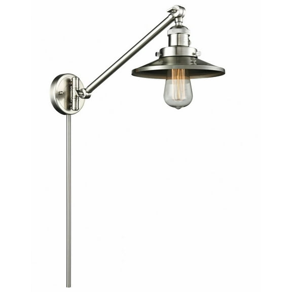 Innovations Lighting - Railroad - 1 Light Swing Arm Wall Sconce In Traditional
