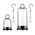 thumbnail image 2 of 2 Pack Metal Frame Glass Cloche Candle Holders, Vintage Hanging Jar Display, Decorative Candle Cover for Christmas, Birthday, Wedding, Table Centerpiece and Home Decor, 2 of 7