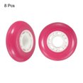 thumbnail image 3 of Unique Bargains Inline Skate Wheels 82A Skate Replacement for Single Row Skate, Pink 8 Pack, 3 of 5