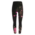 thumbnail image 7 of ZhuoLiL Womens Leggings Clearance Clothes $5.00 Women's Fashion Valentine's Day Printed Leggings With Yoga Sport Elastic Pants, 7 of 7