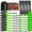 Green, variant on XSTRAP STANDARD Ratchet Tie Down Straps 8PK 1'' x 10 ft - 900 LB Break Strength Cargo Straps for Moving Appliances, Lawn Equipment, Motorcycle (Black)