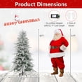 thumbnail image 3 of Gymax 6 FT Artificial Christmas Tree w/820 PE PVC Branch Tips & 250 LED Lights, 3 of 10