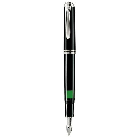 Pelikan 924423 Souveran M405 Black Resin Fountain Pen, Medium