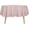thumbnail image 1 of LAICAIW Round Tablecloth-60 Inch-Water Resistant Spill Proof Washable Polyester Table Cloth Decorative Fabric Table Cover for Dining Table, Buffet Parties and Camping, Blush, 1 of 7