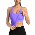 thumbnail image 4 of ANFERRY Ribbed Athletic Tank Tops for Women with Built in Bra Racerback Seamless Scoop Neck Workout Camis Top, 4 of 7