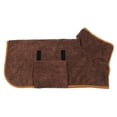 thumbnail image 4 of Toalla de albornoz de secado rápido para perros, bata de baño para perros súper absorbente para mascotas, con cuello y cintura ajustables, 4 of 5