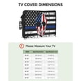 thumbnail image 2 of Outdoor Tv Cover 50 To 55 Inch, Independence Day Patriot American Flag Skull Waterproof And Weatherproof Tv Covers Tv Display Protectors For Outside Flat Screen Tv 52x30x4.5In, 2 of 6