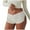 White, variant on Ashirexll Plus Size Underwear for Women, Ladies Underwear Panties, Fashion Solid Color Low Waist Split Rose Mini Shorts Leggings
