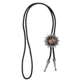 thumbnail image 2 of Novedad Western Men Bolo Tie Colgante - marrón, tal se describe Macarena Novedad occidental Bolo Tie, 2 of 8
