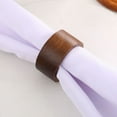 thumbnail image 6 of FOMIYES Wooden Napkin Rings in Assorted Colors for Elegant Table Decor and Everyday Use 4 Pieces, 6 of 8