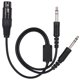thumbnail image 1 of Cable adaptador de auriculares de aviación de doble enchufe Airbus XLR a GA, 1 of 9
