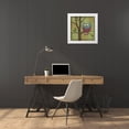 thumbnail image 3 of Brent, Paul 12x12 White Modern Wood Framed Museum Art Print Titled - Fantasy Owls III, 3 of 4