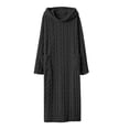 thumbnail image 2 of Stamzod Women's Nightgowns & Sleepshirts Winter Warm Comfy Hooded Pajama Dress Casual Loose Long Night Dress for Women XL, 2 of 8