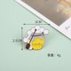 thumbnail image 5 of broche D'abeille En Alliage D'mail 5pcs, Broche En Mail De Fleur D'or, Broche D'insigne De Bijoux De Bande Dessine D'abeille, Chemise De Sac Dos, 5 of 5