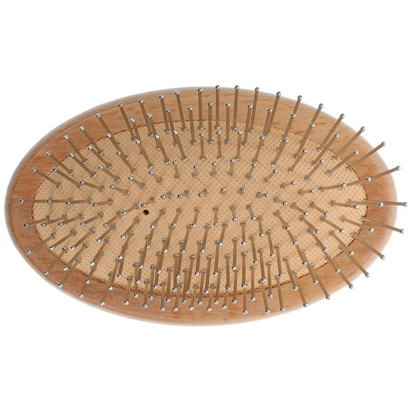 EeaseMX Peine masajeador de cabeza Cepillo alisador de cabello Cepillo de cabello de haya Peine vintage