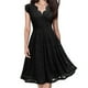 thumbnail image 2 of Moda mujer encaje Pacthword Casual sólido vestido con cuello en V vestido sin mangas Fridja hjkh5597, 2 of 6