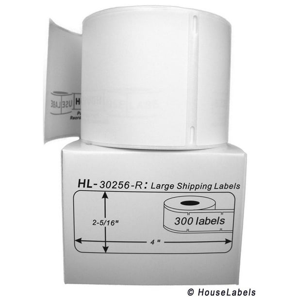 1 Roll; 300 Labels per Roll of 30256R REMOVABLE Large