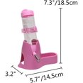thumbnail image 2 of Botella de agua colgante para hámster 3 en 1, dispensador automático para mascotas con Base para hámster enano, ratón, rata, erizo, 2 of 7