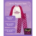 thumbnail image 2 of Angel Face Girls Pajama Set Soft Plush Fleece Sleep Shirt & Pajama Pants Sleepwear Set 4 Piece, 2 of 7