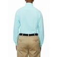 thumbnail image 3 of Lands' End Mens Regular-Fit Turquoise Solid Dress Shirt, 3 of 3
