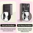thumbnail image 4 of 6 Packs Anti Tip Furniture Anchors Furniture Anchors for Baby Proofing Earthquake Straps for Furniture Dresser Wall Safety Anchor Furniture Safety Str, 4 of 5