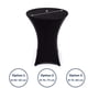 thumbnail image 4 of Funda elástica para mesa de bar, elegante funda para mesa de bar, antracita, 4 of 8