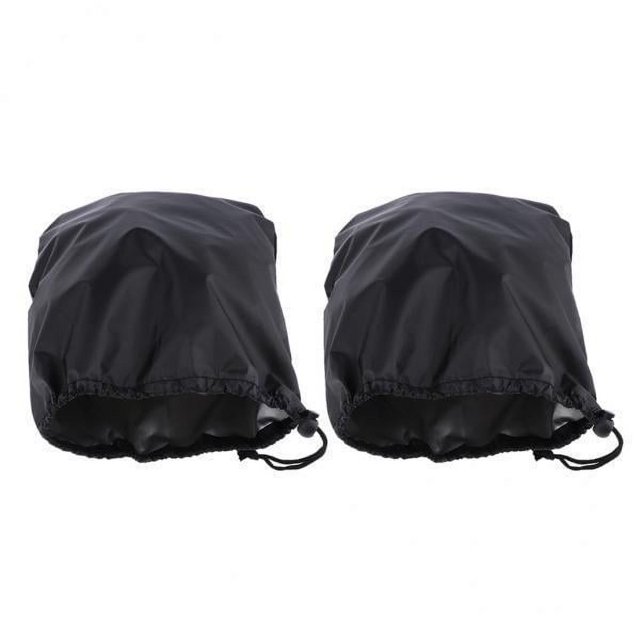 koolsoo 2x2PCS Universal Automobile Rearview Mirror Dust /Snow Cover Waterproof Black , Black, 2 Pcs