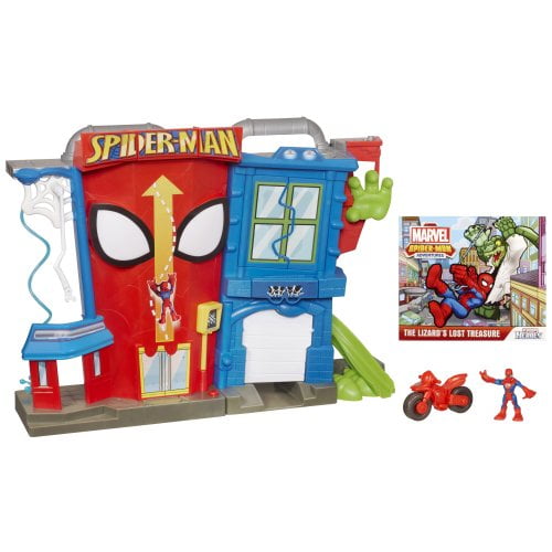 Spiderman imaginext playset discount