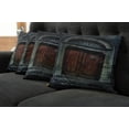 thumbnail image 2 of Ambesonne Gothic Throw Pillow Cover 4 Pack, Antique Wooden Door, 20", Grey Brown, 2 of 6