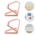 thumbnail image 4 of KAKOWELY place 10pcs Metal Place Card Holders for Desk Small Size Memo Holders Table Picture Holders Business Card Display Clips Decorative Metal Memo Clips, 4 of 5