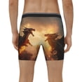 thumbnail image 4 of Rateoe Castle Cool Fire Dragon Print Men’s Underwear Boxer Briefs Soft Comfortable Underwear Boxer Briefs, Long Leg Briefs,Anti-chafing Boxer Briefs, 4 of 7
