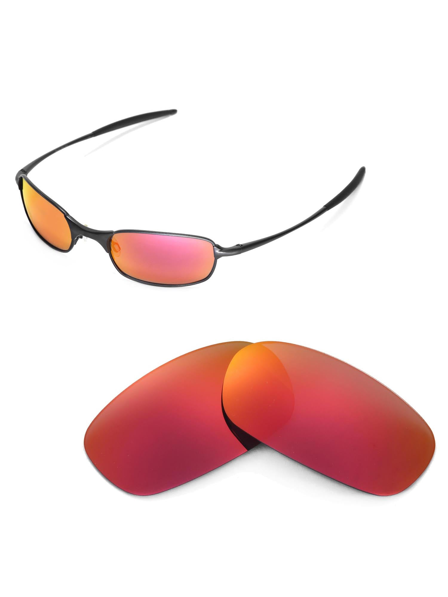 Walleva Fire Red Polarized Replacement 