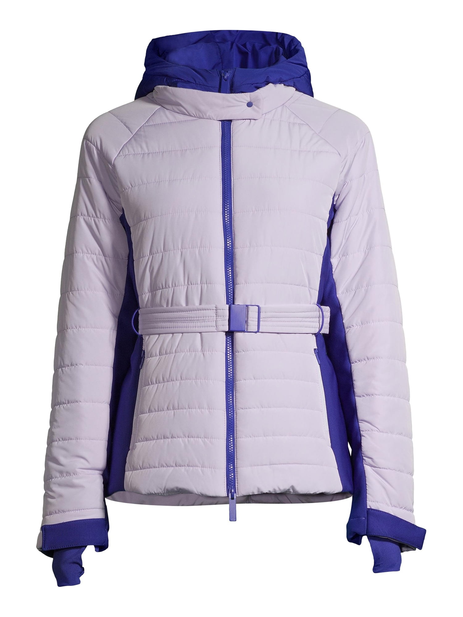 Swiss Tech Women's Belted Ski and Snowboard Jacket with Hood