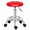 Red, variant on imerelez Round Salon Stool with Backrest, SGS-Certified Gas Lift Height Adjustable 49-65cm, 150kg Capacity, Nylon Casters, PU Leather Seat for Home Office or Salon Blue