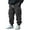 a-Grey203, variant on Mens Pants Casual Cargo Jogger Pants Solid Color Elastic Waist With Drawstring Side Cargo Pockets Tapered Leg Trousers For Daily Street Wear Grey L