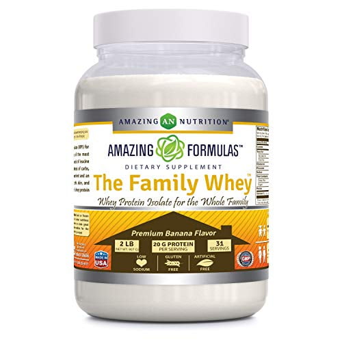 Amazing Formulas The Family Whey- Whey Protein Isolate (Vanilla Flavor) - 2 Lbs