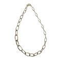 thumbnail image 2 of Silver Tone Narrow Cable Chain Choker Necklace Womens Adult Fashion, 2 of 4