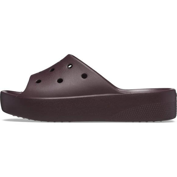 Crocs Women's Classic Slide | Platform Sandals Dark Cherry Numeric_10