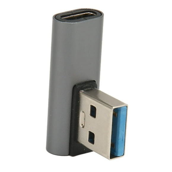 USB Male To Type C Female Adapter, USB Male To USB C Female Adapter Data Transfer 90 Degree Fast Safe Charging For Phone