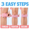 thumbnail image 6 of GADE 2-Pack Knee Strap, Adjustable Knee Brace Tendon Support Band for Running, Jumpers Knee, 6 of 7