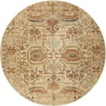 thumbnail image 1 of Ahgly Company Indoor Round Traditional Chocolate Brown Persian Area Rugs, 4' Round, 1 of 6