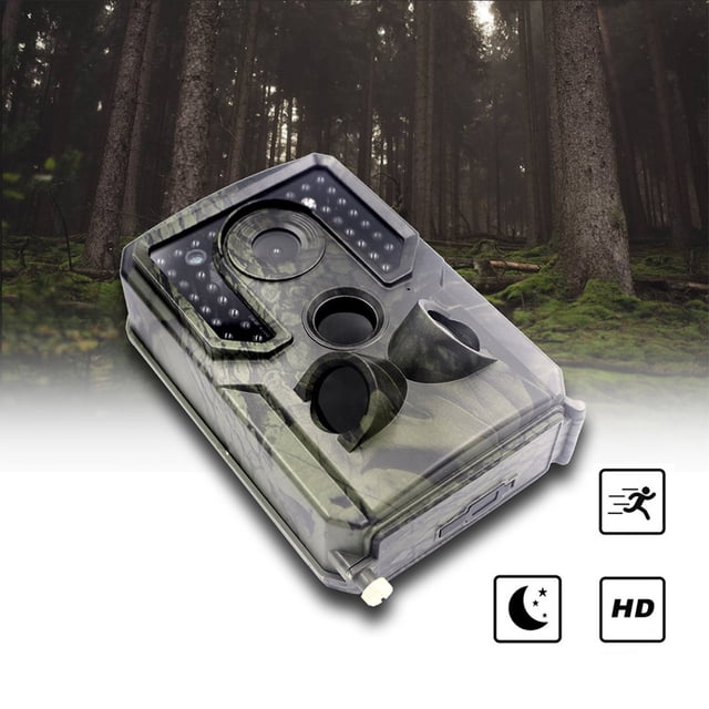 ABS Trail Cam Memory Card Infrared Camcorder ABS Plastic Night View Waterproof Battery Powered USB Interface Wild Animal Hunting Camera Camcorder