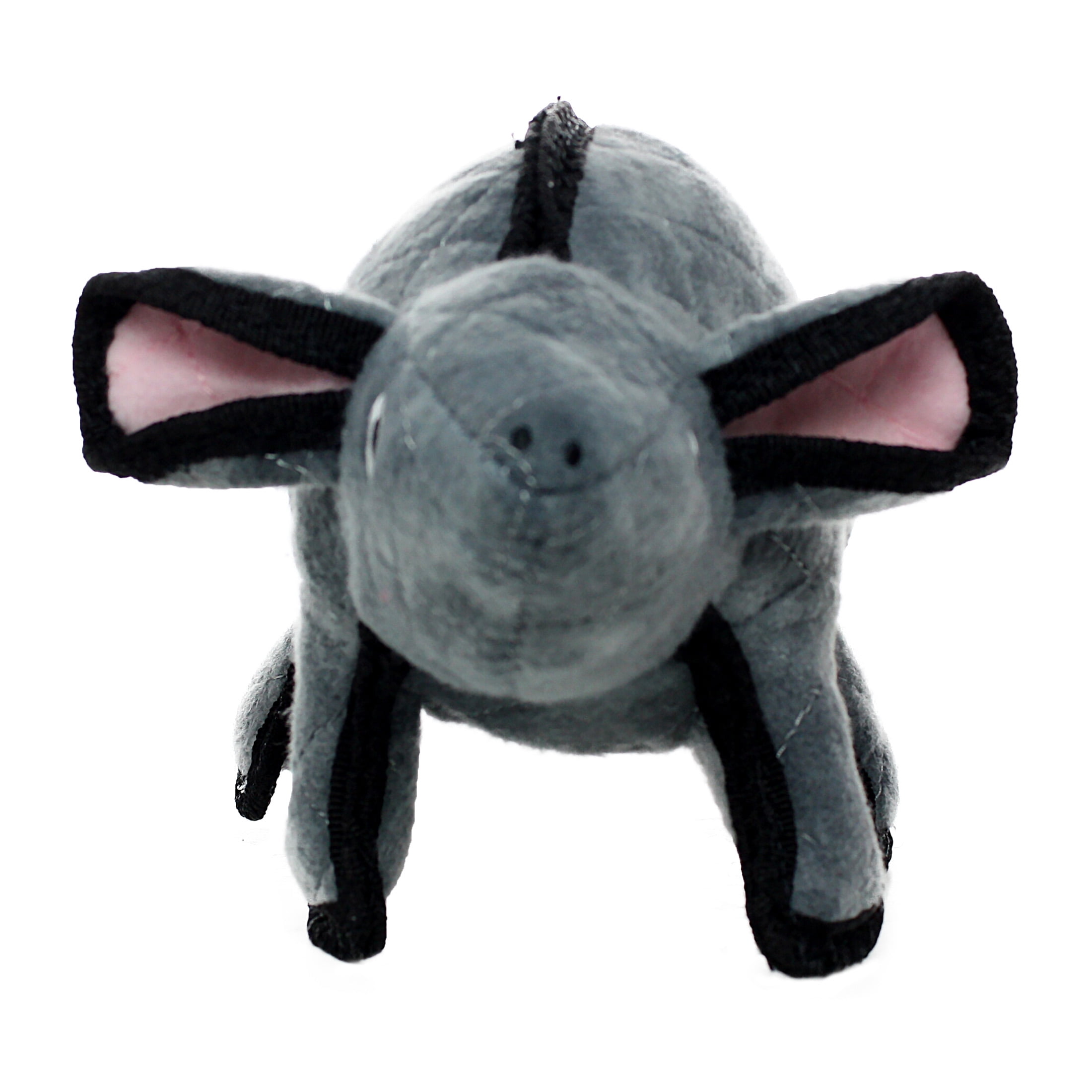TUFFY Barnyard Mouse Gray Durable Plush Squeaky Dog Toy, 2-Pack