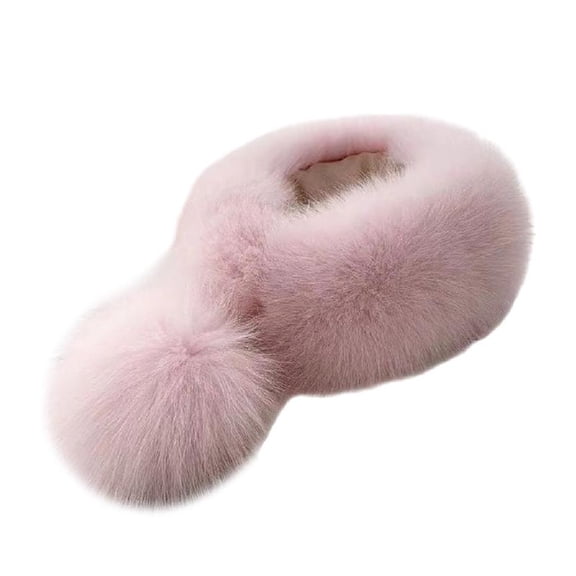 Plush Scarf Neck Wrap Girl Decorative Neck Scarf Winter Neck Gaiter