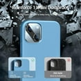 thumbnail image 4 of [5 in 1 for iPhone 13 Mini Case, with 2 Pack Screen Protector + 2 Pack Camera Lens Protector, Liquid Silicone Ultra Slim Shockproof Protective Phone Case 5.4 inch (Light Blue), 4 of 14