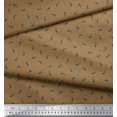 thumbnail image 2 of Soimoi Polyester Crepe Fabric Triangle & Rocket Cartoon Printed Craft Fabric by The Yard 42 Inch Wide, 2 of 3