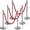 4Pcs, variant on MROOBEST Stainless Steel Stanchion Post Queue 5 ft Red Velvet Rope Red Carpet Ropes and Poles Crowd Control Barriers Sand Injection Hollow Base and Velvet Ropes Set for Party Supplies 8 PCS
