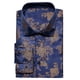 thumbnail image 5 of Camisas de seda para hombre Jacquard Paisley Floral Camisa de solapa de manga larga Blusa Prendas de abrigo Oficina de boda Transpirable de alta calidad, 5 of 5