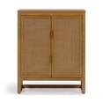 thumbnail image 4 of Teamson Home Hatteras Modern Cabinet, Storage with Rattan Doors & Adjustable Shelves, Solid Wood Frame, 4 of 11